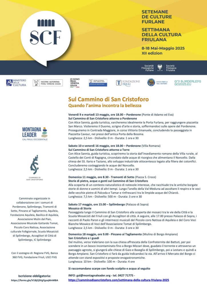 Cammino San Cristoforo_settimana cultura friulana 2025